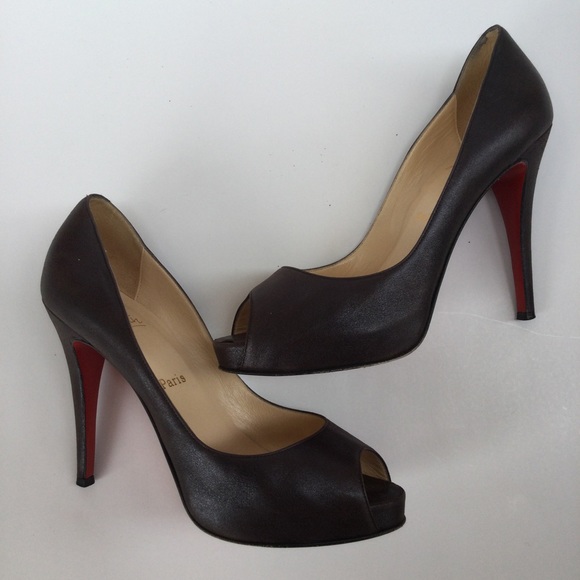 Christian Louboutin High Heels Luxury Size 39 Peep Toe Formal Office Party - Picture 2 of 16